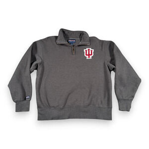 Vintage Indiana Hoosiers Sweater Adult MEDIUM Gray JanSport Sweatshirt IU 90s
